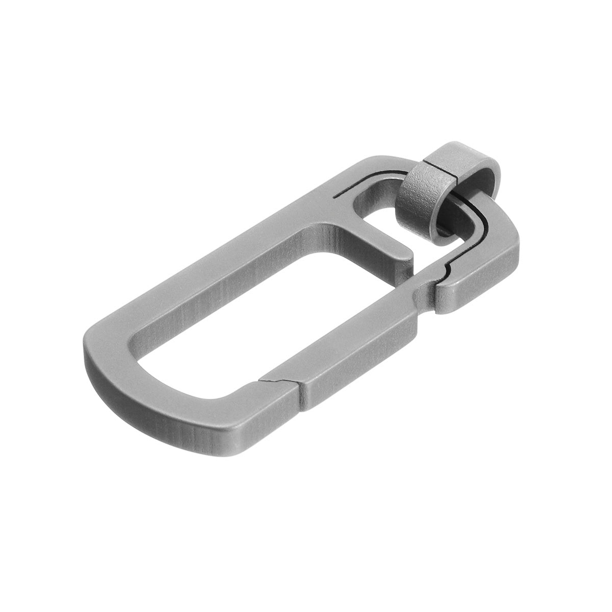 Dark Gray Titanium Keychain Corkscrew Carabiner Multifunction Key Ring Waist Hanging Backpack Spot