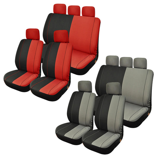 Universal Car Five Seat Cover Full Set Front Rear Seat Back Protector Washable - Auto GoShop