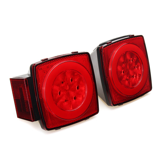 Firebrick Tail Lights Kit Stop Turn Tail Marker Side Lamps With Bracket Harness For Truck Trailer