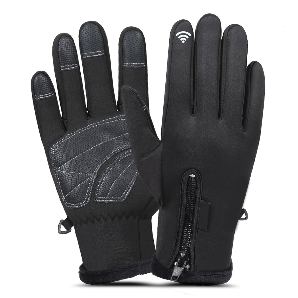 Dark Slate Gray Men Women Winter Gloves Outdoor Sports Motorcycle Waterproof Windproof Antiskid Touch Screen