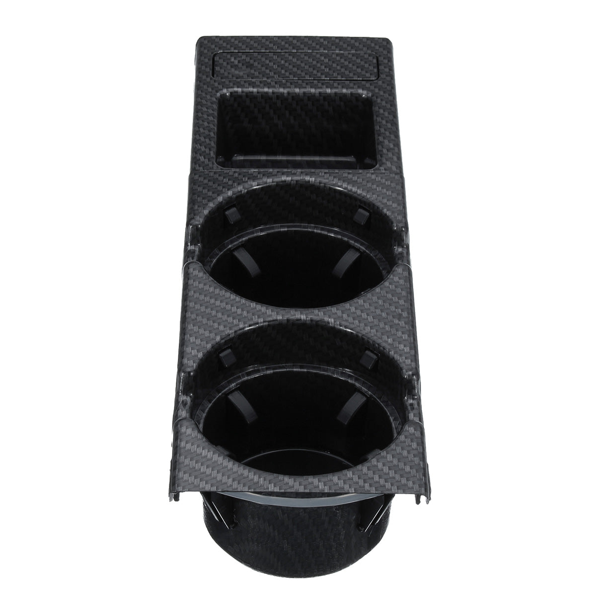 Black Front Center Console Drink Cup Holder Box Carbon Fiber For BMW 3 Series E46 1999-2006