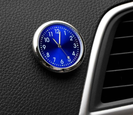 Dark Blue Car sticker clock