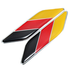 Firebrick 2pcs 3D German Flag Sticker Badge Emblems Decal Decor For Car Truck Bike Laptop