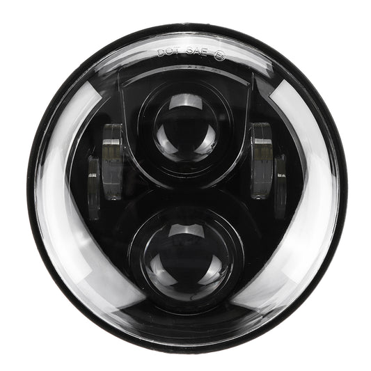 2Pcs 7inch 60W LED Projection Headlight Head Lamp Hi/Low Beam Light For Jeep Wrangler - Auto GoShop
