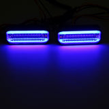 Blue 12V Motorcycle Flowing LED Turn Signal Water Running Indicators Lights Universal