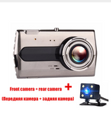 Zinc alloy driving recorder HD night vision Dual-lens double-record 4 inch 1080P reversing image - Auto GoShop