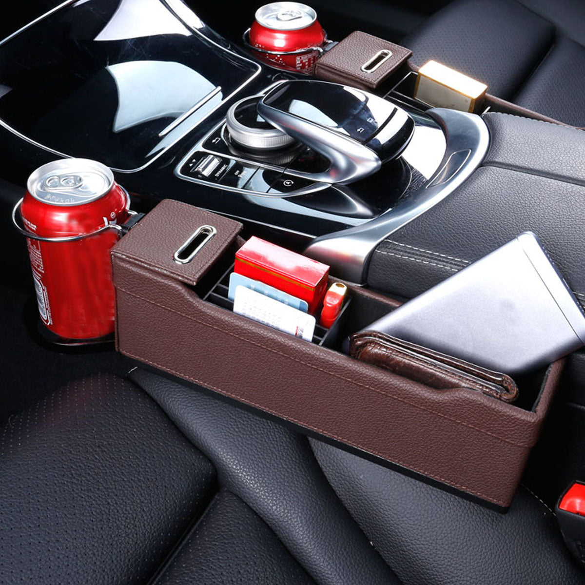 Car Supplies Multifunctional Storage Box Left Driver Side Car Seat Slot Clip Storage Box - Auto GoShop