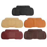 Chocolate 3pcs PU Leather Car Front Rear Seat Covers Universal Seat Protector Seat Cushion Pad Mat