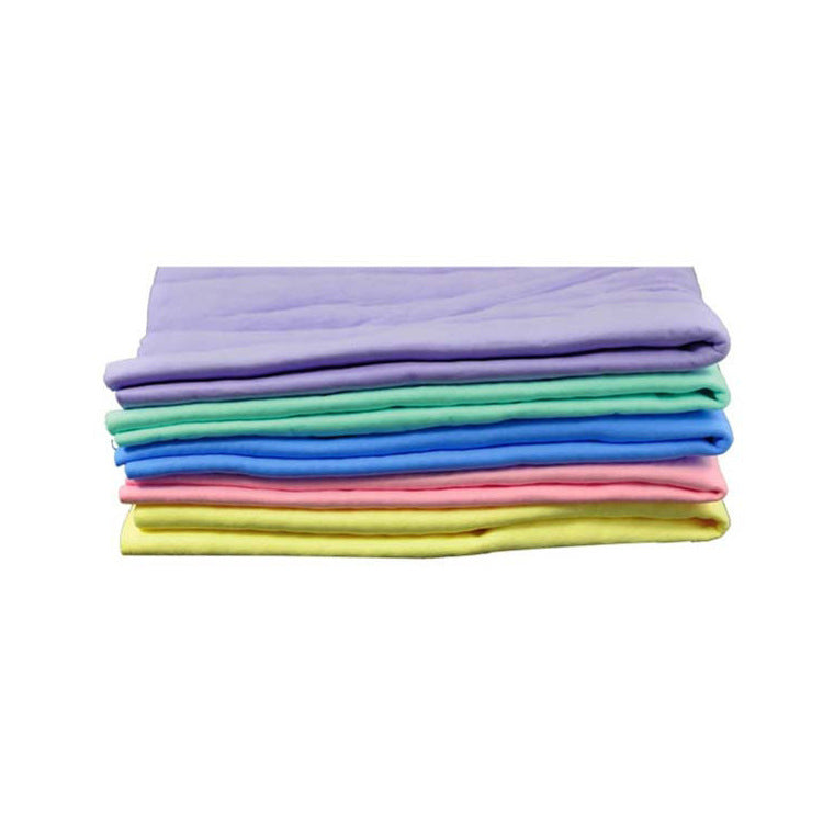 Light Steel Blue Buckskin towel wholesale barreled pva deerskin towel (Random Color 44×32CM)