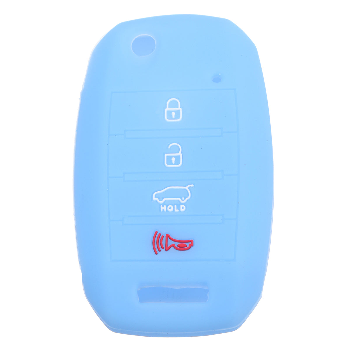 Light Sky Blue Car 4 Buttons Remote Key Cover Multicolor For KIA