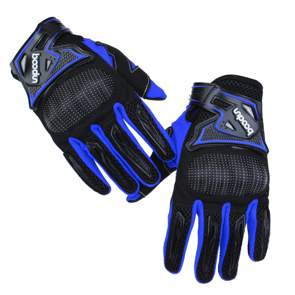 Royal Blue Motorcycle Gloves Full Finger Knight Riding Motorcross Sports Gloves Cycling Washable M L XL