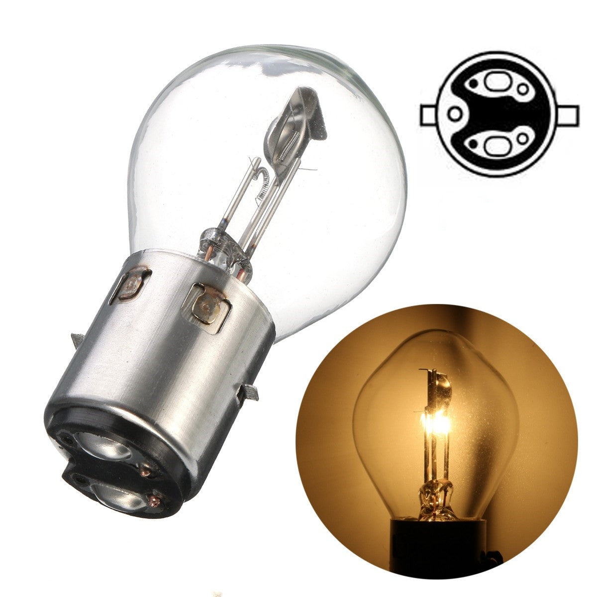 Sienna Motorcycle scooter headlight bulb (Transparent)