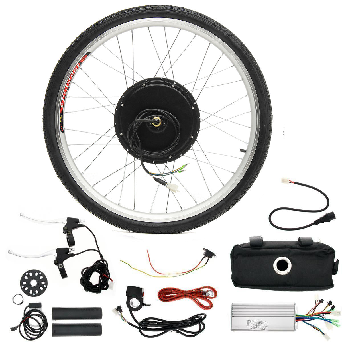 LCD + 48V 1000W 26inch Hight Speed Scooter Electric Bicycle E-bike Hub Motor Conversion Kit - Auto GoShop
