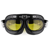 Dark Goldenrod Motorcycle Goggles Glasses Vintage Classic Goggles Retro Pilot Cruiser Steampunk UV Protecti