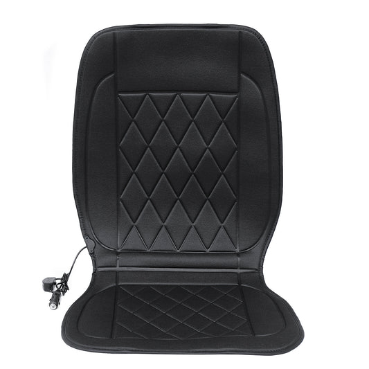 Dark Slate Gray 12V 20W Polyester Car Front Seat Heated Cushion Seat Warmer Winter Household Cover Electric Mat