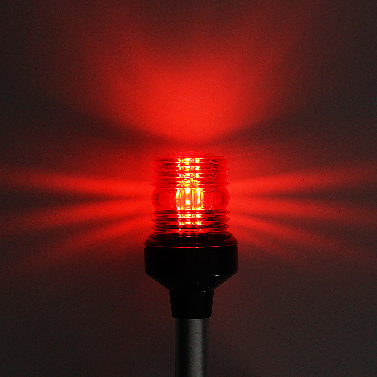 Red 360° 4500K LED Navigation Light Yacht Marine Surround Signal Indicator Lamp