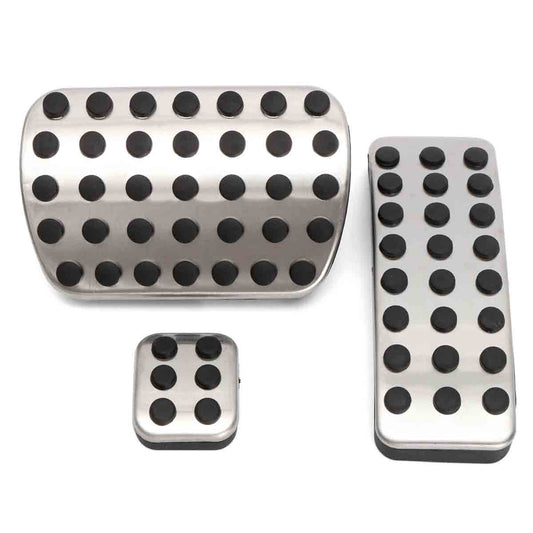 Chrome Steel Foot Brake Pedal Pads Covers For Benz M GL R Class AMG - Auto GoShop