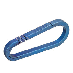 Steel Blue Mini Lightweight Titanium Keychain Backpack Hanging Buckle Motorcycle Carabiner Hot