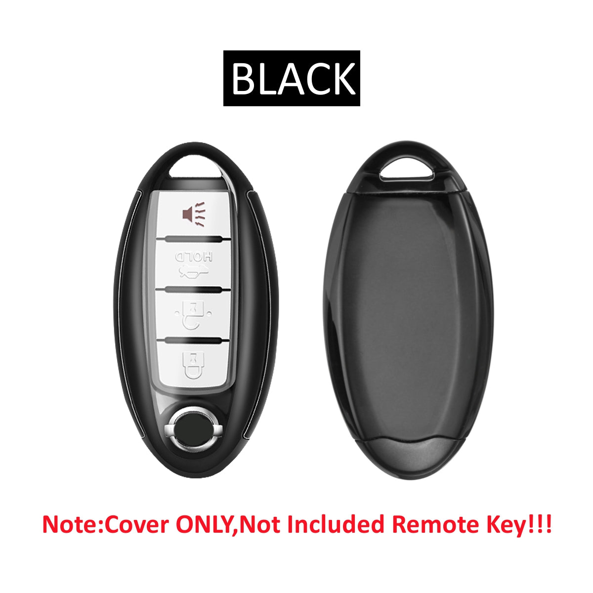 Dim Gray 2 IN 1 Remote Smart Key TPU Case Shell Cover Fob For  Nissan Altima Infiniti