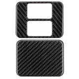 Black Carbon fiber pattern central control seat electric heating button decoration is suitable for Toyota Subaru BRZ Toyota 86 2013-2019