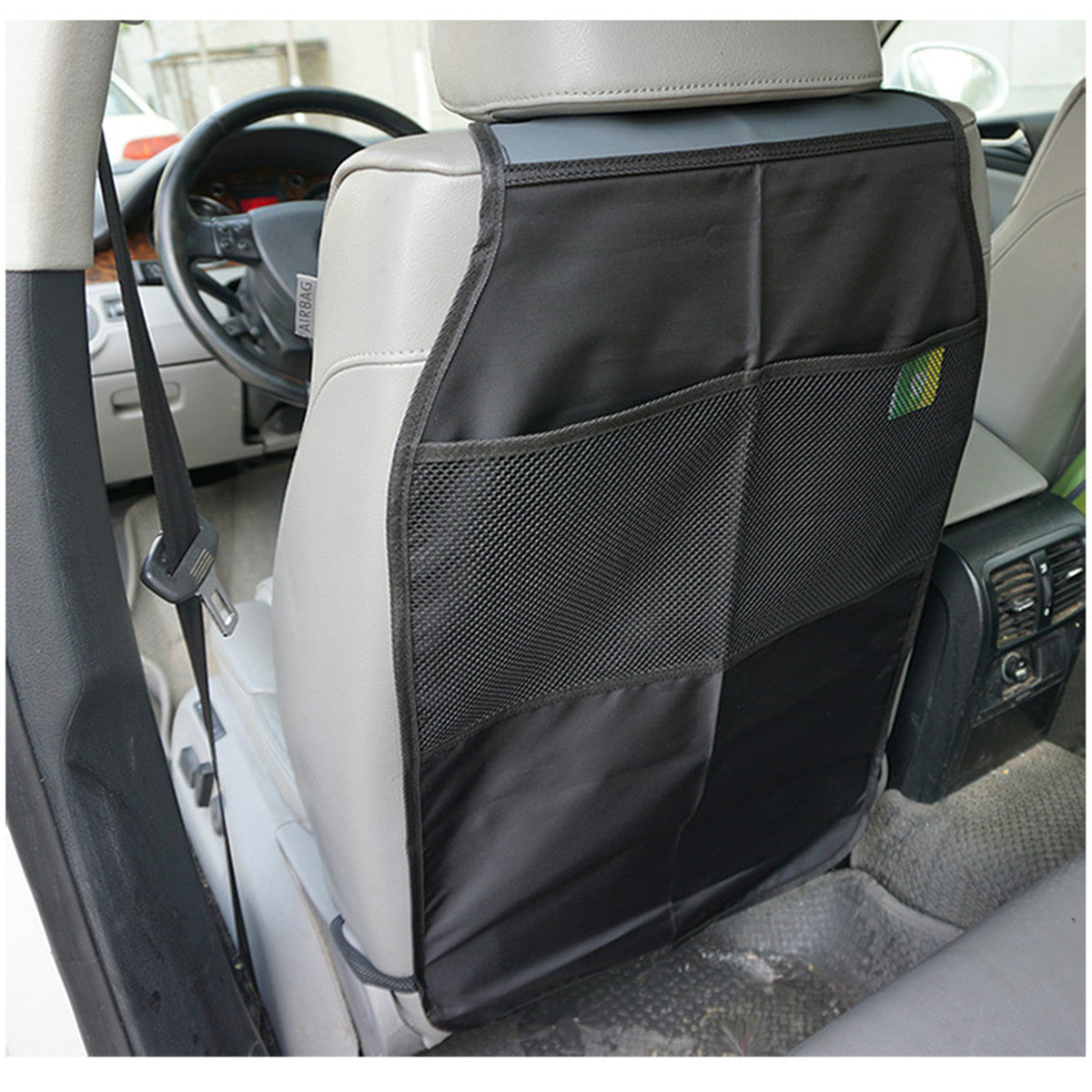 Universal Car Back Seat Kick Mat Protector Cover Kid Keep Clean With Storage Bag - Auto GoShop