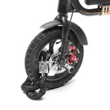 1.2M Metal Motorcycle Motorbike Heavty Duty Chain Lock Padlock Bicycle Scooter - Auto GoShop
