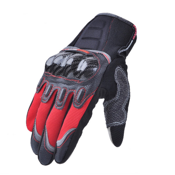 Tomato Motorcycle Full Finger Gloves Touch Screen Carbon Fiber For Dirt Bike Racing Cycling MAD-03