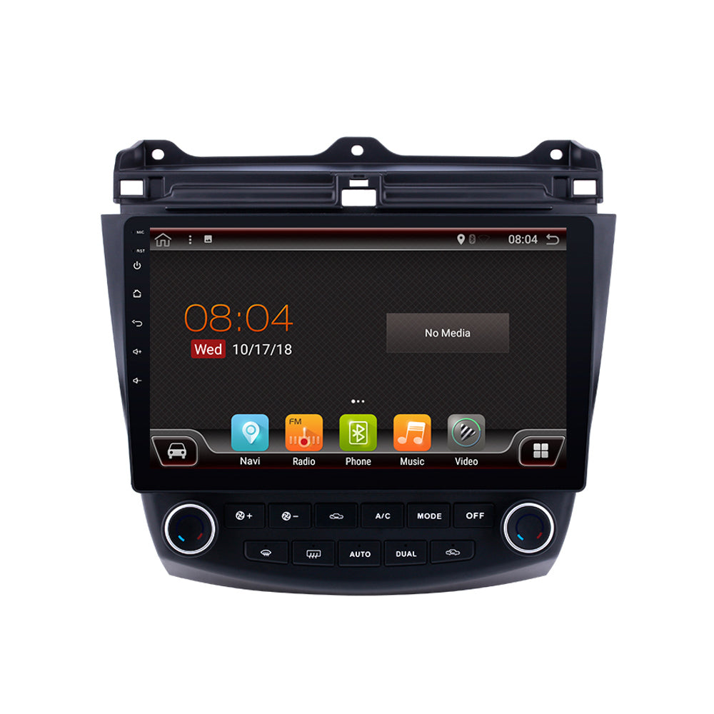 Black YUEHOO 10.1 Inch 2 DIN for Android 8.0 Car Stereo 2+32G Quad Core MP5 Player GPS WIFI 4G AM RDS Radio for Honda Accord 2003-2007