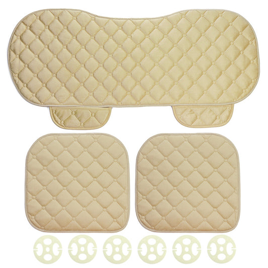 Car Heating Seat Cushion Cover Front + Rear Row Car Pad Mat Winter Home Office Warm - Auto GoShop
