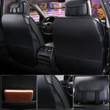 13PCS PU Leather Car Seat Cover Full Set Front Rear with Pillow Waist Cushion Universal for 5-Seats - Auto GoShop