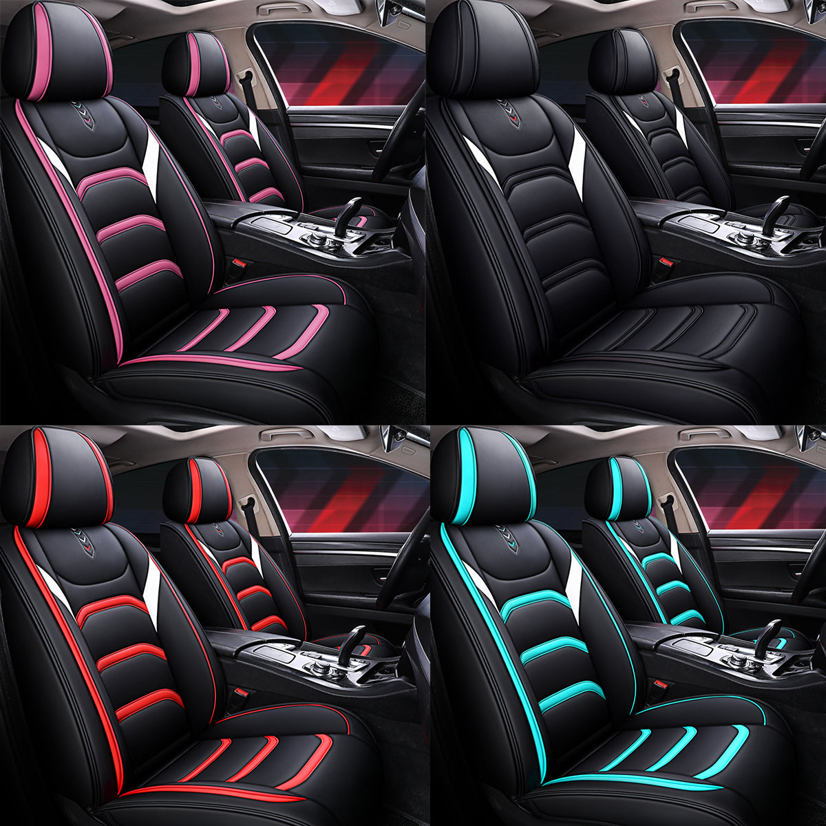 1PC PU Leather Car Seat Cover Four Seasons Universal Auto Front Seat Cushion - Auto GoShop
