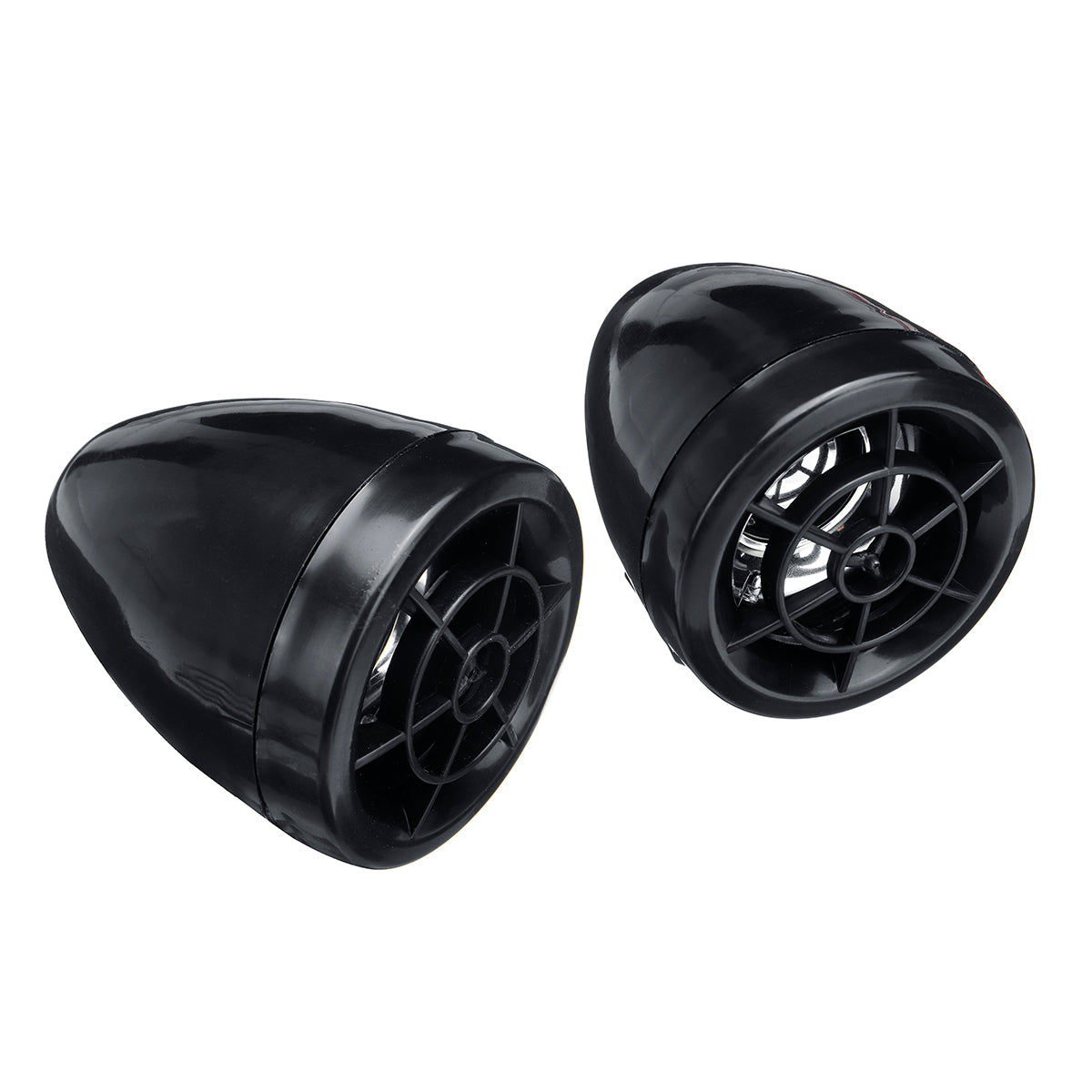 Black 12V Anti-theft Motorcycle Alarm System MP3 FM SD USB Remote Engine Start+2 Horns