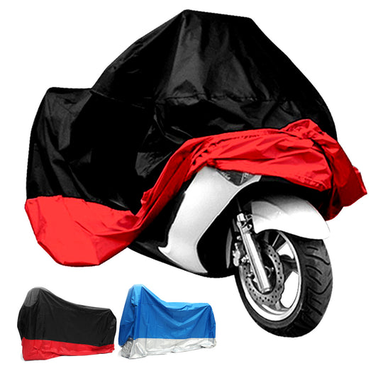 Orange Red 190T Waterproof Motorcycle Cover UV Protector Anti Wind Rain Snow Dust Cover 4XL