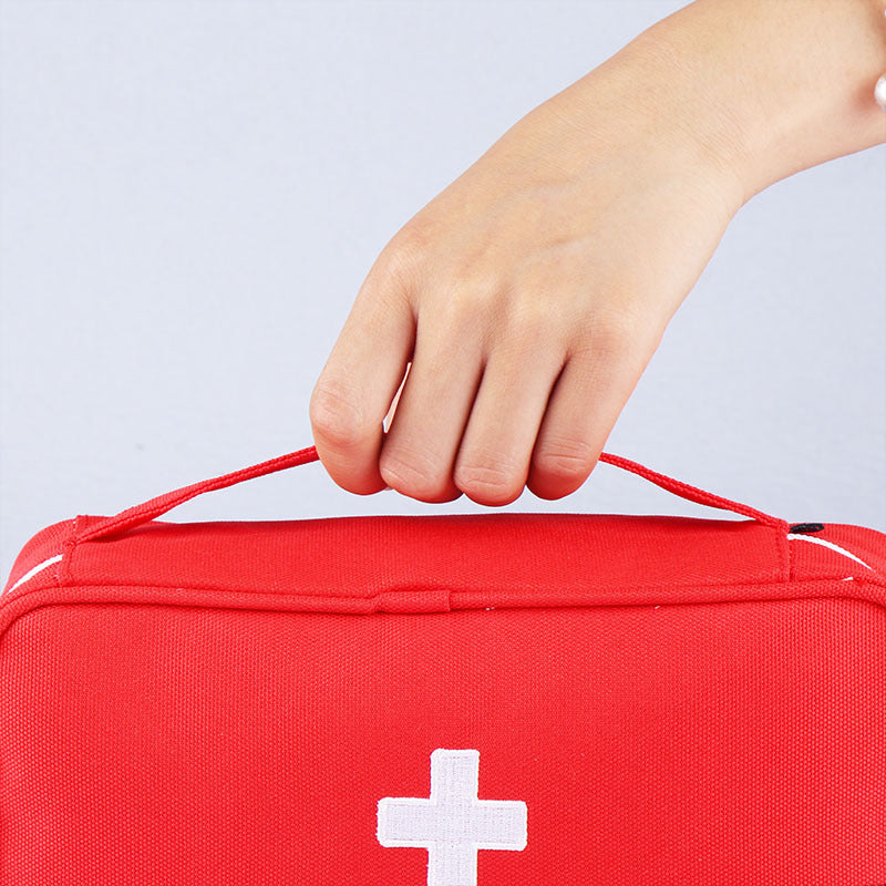 Tan Travel storage first aid kit Family car gift portable medicine bag Home finishing lifesaving bag