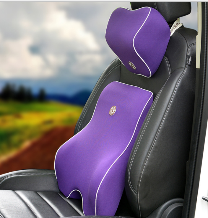 Car memory cotton lumbar suit pillow back pad waist car interior seat four seasons universal new slow rebound - Auto GoShop