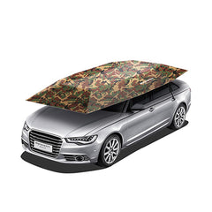 Dim Gray Portable Semi-auto Outdoor Car Umbrella Sunshade Roof Cover Tent Protection