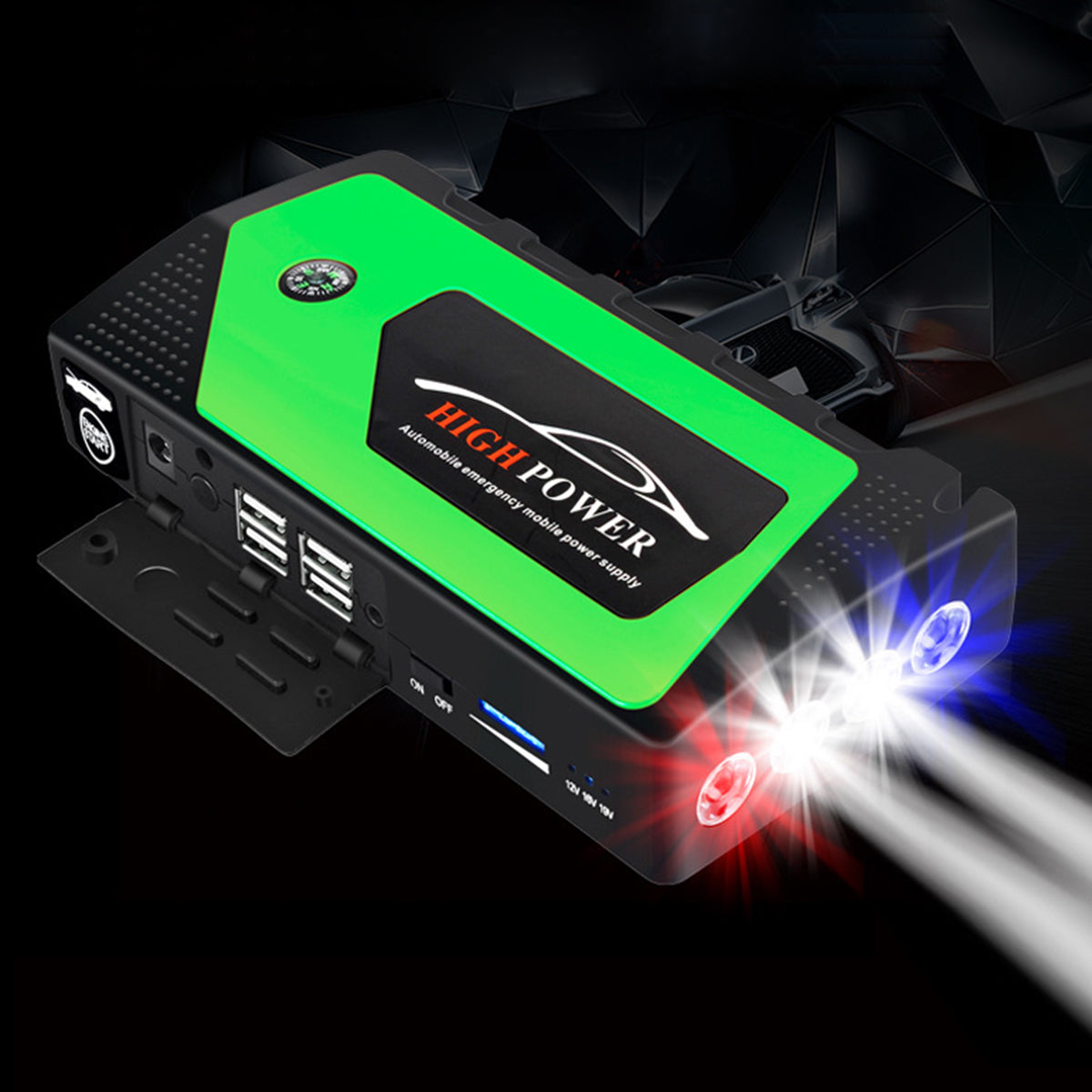 100-240V 68800mAh Multi-Function Power Bank LED Light Portable Auto Jump Starter Emergency - Auto GoShop