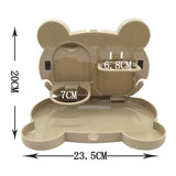 Dim Gray Child Car Seat Table Car Seat Tray Storage Kids Toy Food Water Holder Children Portable Table For Car Baby Food Desk ABS
