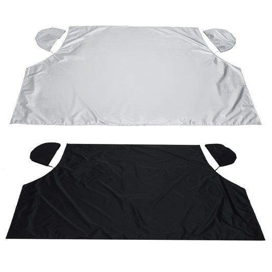 Magnetic Half Windscreen Car Cover Sun Snow Ice Frost Wind Winter Protector - Auto GoShop
