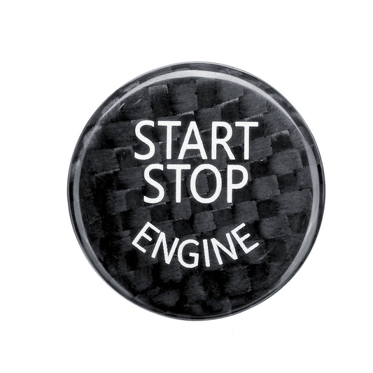 Start Stop Engine Button Car Switch Carbon Black Cover For BMW F/G Classis F01 F02 F10 G37 - Auto GoShop