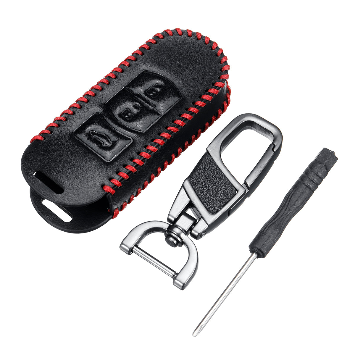 3 Button Remote Key Cover with Keychain or Mazdas 2 3 6 Axela Atenza CX-5 CX5 - Auto GoShop