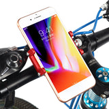 Orange Red 3.5-6.2 inch Phone GPS Holder Handlebar Mount Aluminum Universal For Motorcycle Bike Scooter