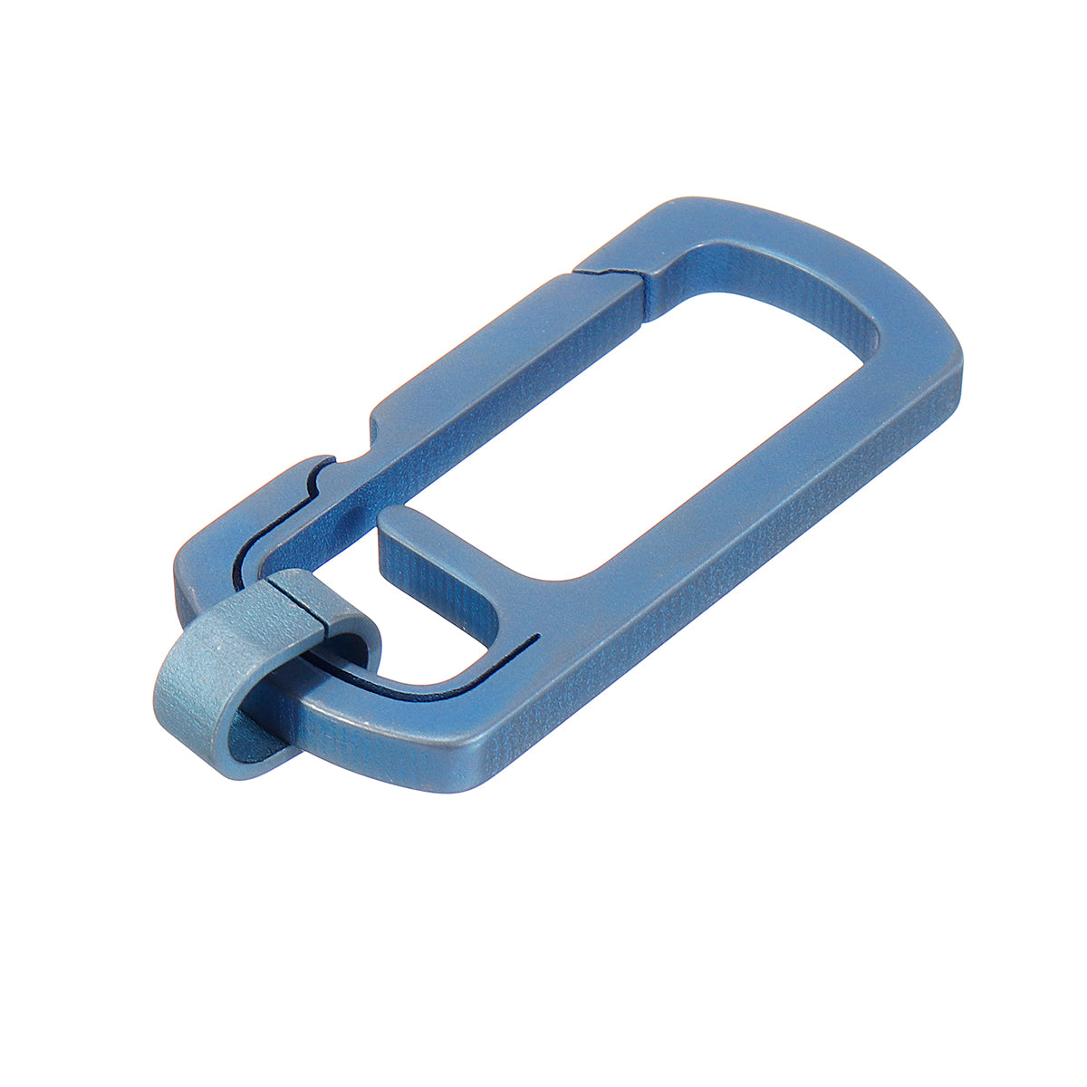 Slate Gray Titanium Keychain Corkscrew Carabiner Multifunction Key Ring Waist Hanging Backpack Spot