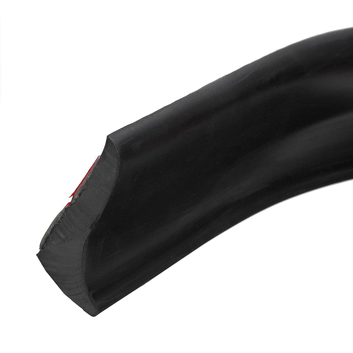 Black 4.9ft Universal Black Car Auto Rear Roof Trunk Spoiler Wing Lip Sticker Kit