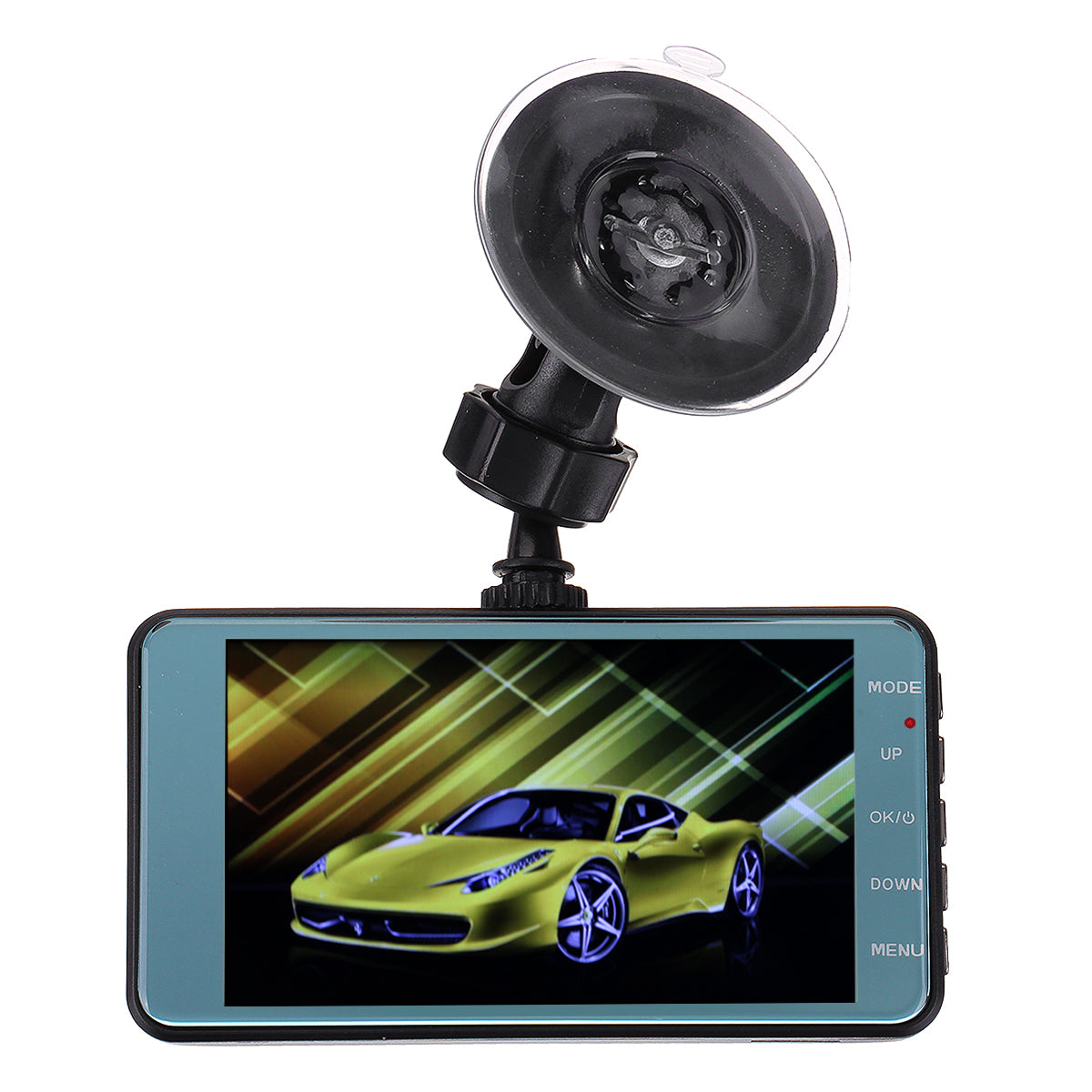 Black 4" 170° View 1080P HD Dual Lens Car DVR G-sensor Dash Cam Video Recorder Camera