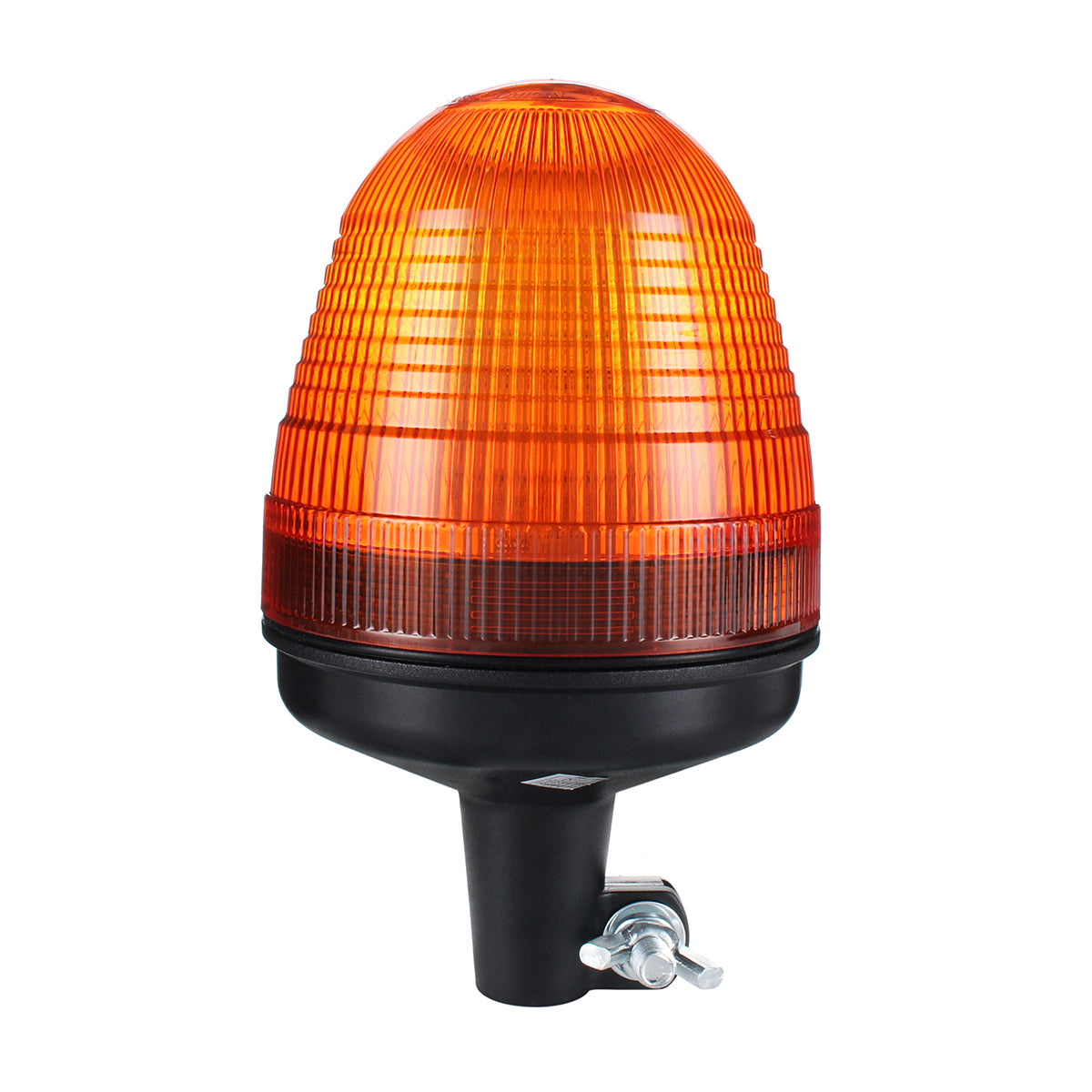Chocolate 60 LED Rotating Flashing Light Amber Beacon DIN Pole Mount Tractor Warning Light Lamp 12/24V