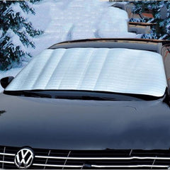 Light Steel Blue 150 X 70cm Car Sunshade Front Windshield Snow Frost Sunscreen Insulation Front And Rear Sun Anti-Snow Block