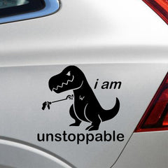 Gray 15x13.6cm Dinosaur Car Stickers Decals Decorative Sticker