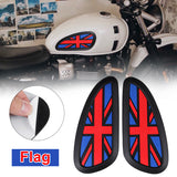 Orange Red Retro Motorcycle Cafe Racer Gas Fuel tank Rubber Sticker Tank Pad Protector