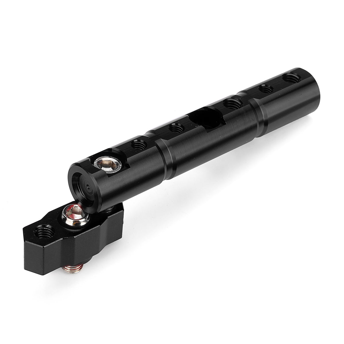 Black CNC Phone GPS Holder Rearview Mirror Extender Bracket Bar 8/10mm For Motorcycle